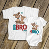 Big brother little brother puppy sibling Tshirt set