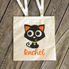 Halloween black cat trick or treat bag