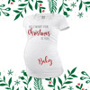 All I want for Christmas baby glitter maternity top