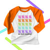 Student 100 days smarter tally marks raglan shirt