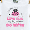 Big sister to be shirt love bug pregnancy announcement Tshirt