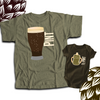 Pint and half pint matching DARK shirt gift set