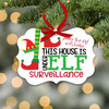 Elf surveillance Christmas ornament