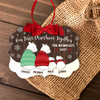 First Christmas together four snow bear personalized ornament