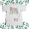 Christmas reindeer eating for two non-maternity or maternity shirt