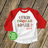 Official cookie taster childrens holiday raglan shirt