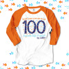Teacher 100 days guppies raglan shirt