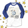 Teacher 100 days brighter stars unisex adult raglan shirt