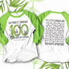 Teacher 100 days of school panda unisex adult raglan shirt