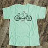 Vintage bicycle love hearts Valentine Tshirt