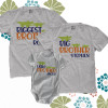 Biggest big and little brother or sister alligator three sibling Tshirt set