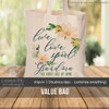 Grandma live love spoil tote bag