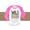 Wild about my  grandkids ADULT raglan shirt