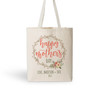  First Mother's Day vine wreath tote bag