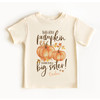 Big sister pumpkin watercolor optional glitter or foil pregnancy announcement Tshirt