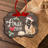 Fawn French bulldog personalized Christmas ornament