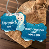 Girl ice snow princess personalized ornament 