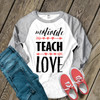 Teacher motivate teach love unisex adult raglan shirt