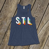  STL rainbow pride DARK flowy tank top