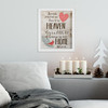 Heaven in our home memorial canvas hardboard print with optional frame