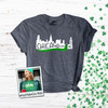 St. Patrick's Day Chicago River green glitter DARK Tshirt