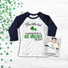 St. Patrick's Day this little lad big brother pregnancy announcement raglan shirt