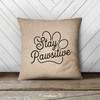 Stay pawsitive pet lover throw pillowcase pillow