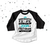 Kindergarten quarantine style zooming into first grade graduation raglan shirt