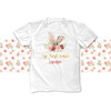 My First Easter floral bunny ears with gold foil accents girl bodysuit or Tshirt