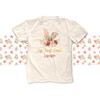 My First Easter floral bunny ears with gold foil accents girl bodysuit or Tshirt