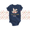 My First Easter floral bunny ears with gold foil accents girl bodysuit or Tshirt