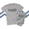 Techie iDaddy and iBaby (or iKid) matching dad and kiddo t-shirt or bodysuit custom gift set 
