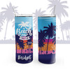 Beach vacation beach is calling must go personalized stainless steel 20oz skinny tumbler