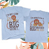 Big brother to be shirt i'm not lion personalized pregnancy announcement Tshirt