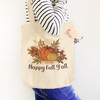 Happy fall y'all  pumpkins personalized value or heavyweight tote bag