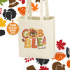 Thanksgiving turkey gobble personalized value or heavyweight tote bag