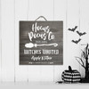 Halloween hocus pocus co. witches wanted white wash or gray wash wood  sign