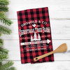 Griswold & Co christmas tree farm real beaut red buffalo plaid holiday tea towel