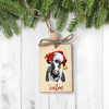 Santa cow all is calm funny non-personalized wood ornament