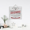 Griswold & Co premium eggnog hap hap happiest christmas white wash or gray wash wood sign