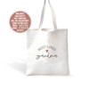 Most-loved grandma heart linen textured tote bag