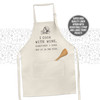 Funny I cook with wine novelty poly linen apron