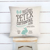 Peter Cottontail & Co. easter treats personalized throw pillowcase pillow