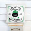 St. Patrick's Day lucky shamrock farm personalized throw pillowcase pillow