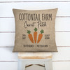 Easter cottontail farm carrot patch throw pillowcase pillow