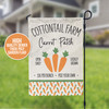 Cottontail farm carrot patch easter garden flag with stand option