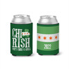 St Patrick's Day chi-rish chicago themed party favor personalized can coolie