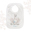 Boy My First Easter blue cottontail bunny personalized baby bib