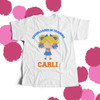 Girl cheerleader custom wording Tshirt