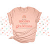 Best moms make the best grandmas rainbow heart personalized Tshirt